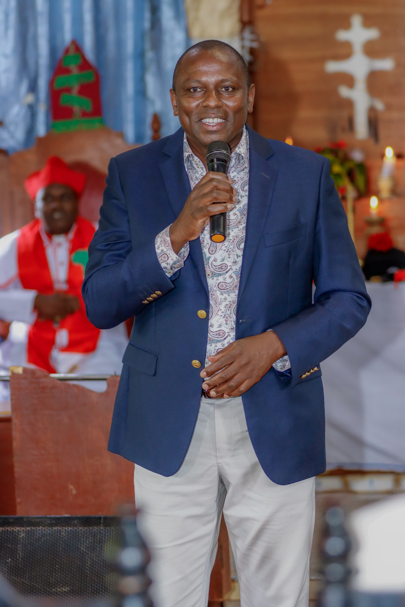 Majority Leader Kimani Ichung'wah at Karure AIPCA Church Gatundu North