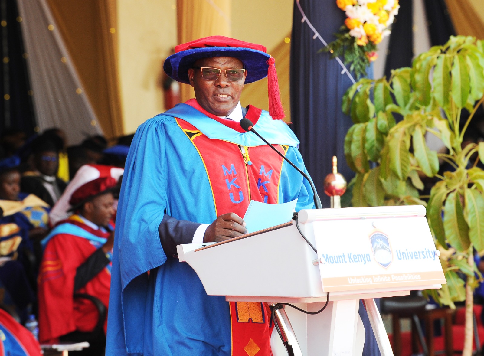 Mount Kenya University (MKU) Pro-Chancellor, also Chairman of the University Council, Dr Vincent Gaitho